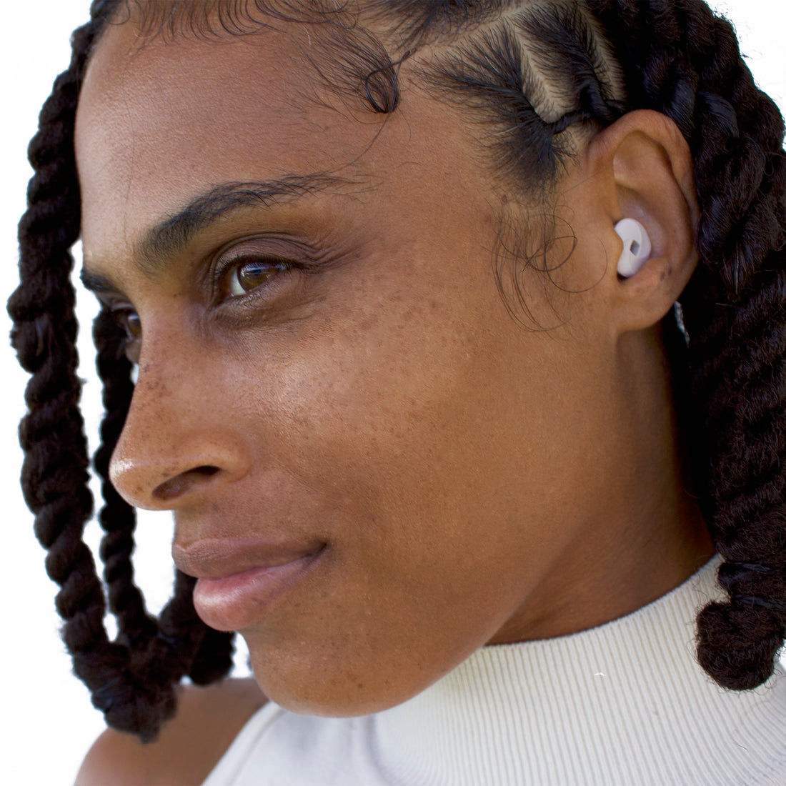 White Noise Earplugs - Noise-Reduction Silicone Earplugs – Ideal for Sleeping, Studying, and Travel