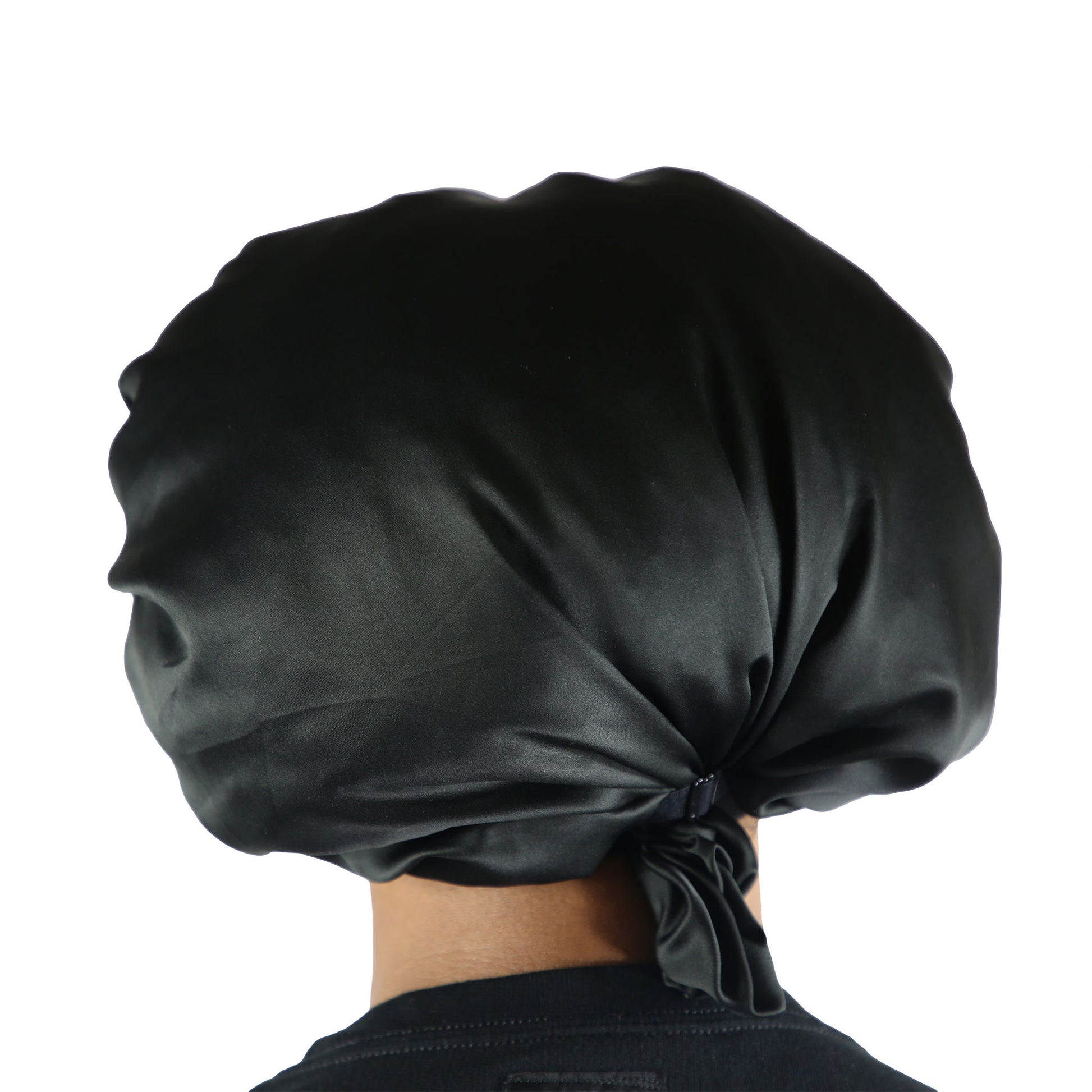 Back side of the person shows the back side of the iBonnet