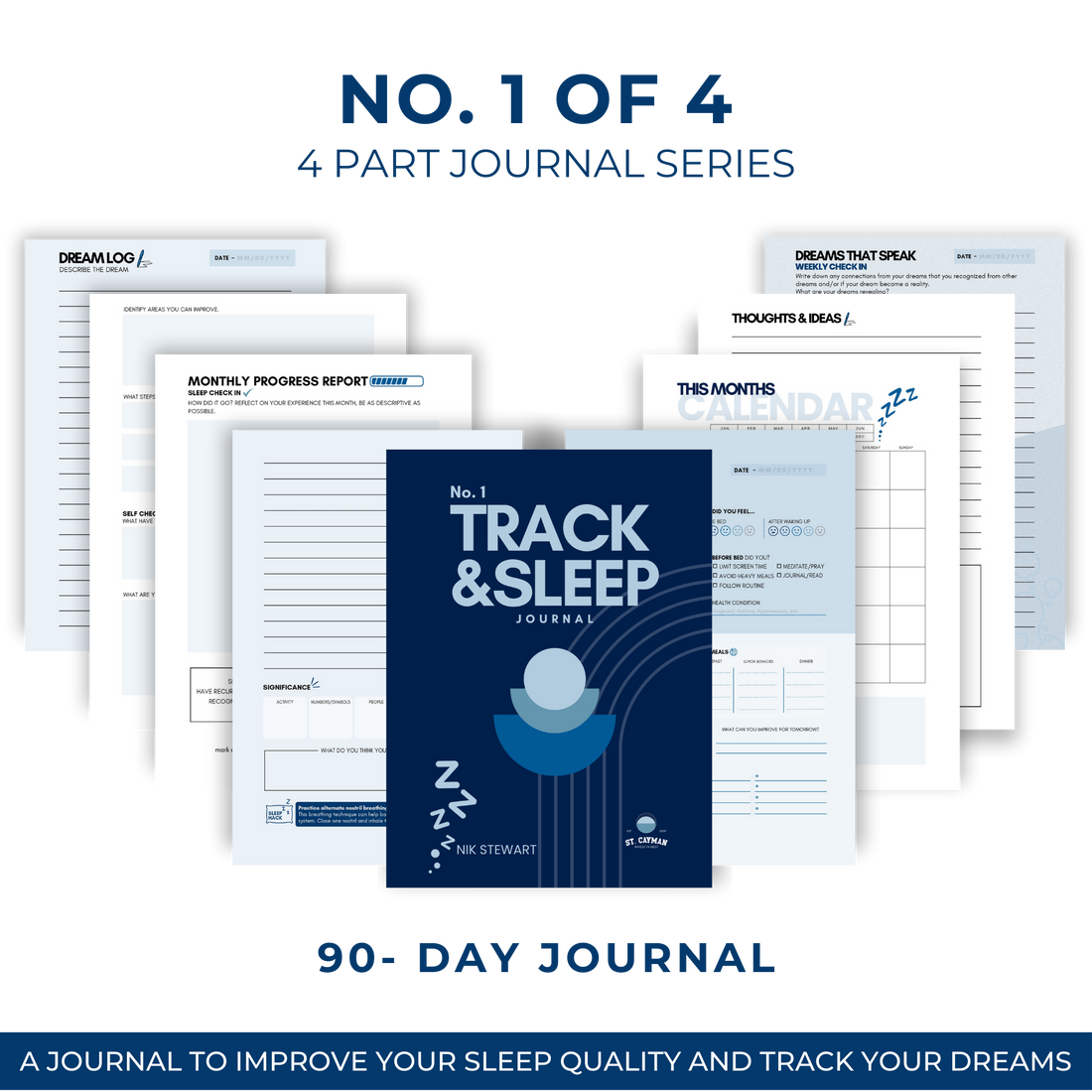 Track and Sleep No.1 : A Journal to Improve Your Sleep Quality and Track Your Dreams