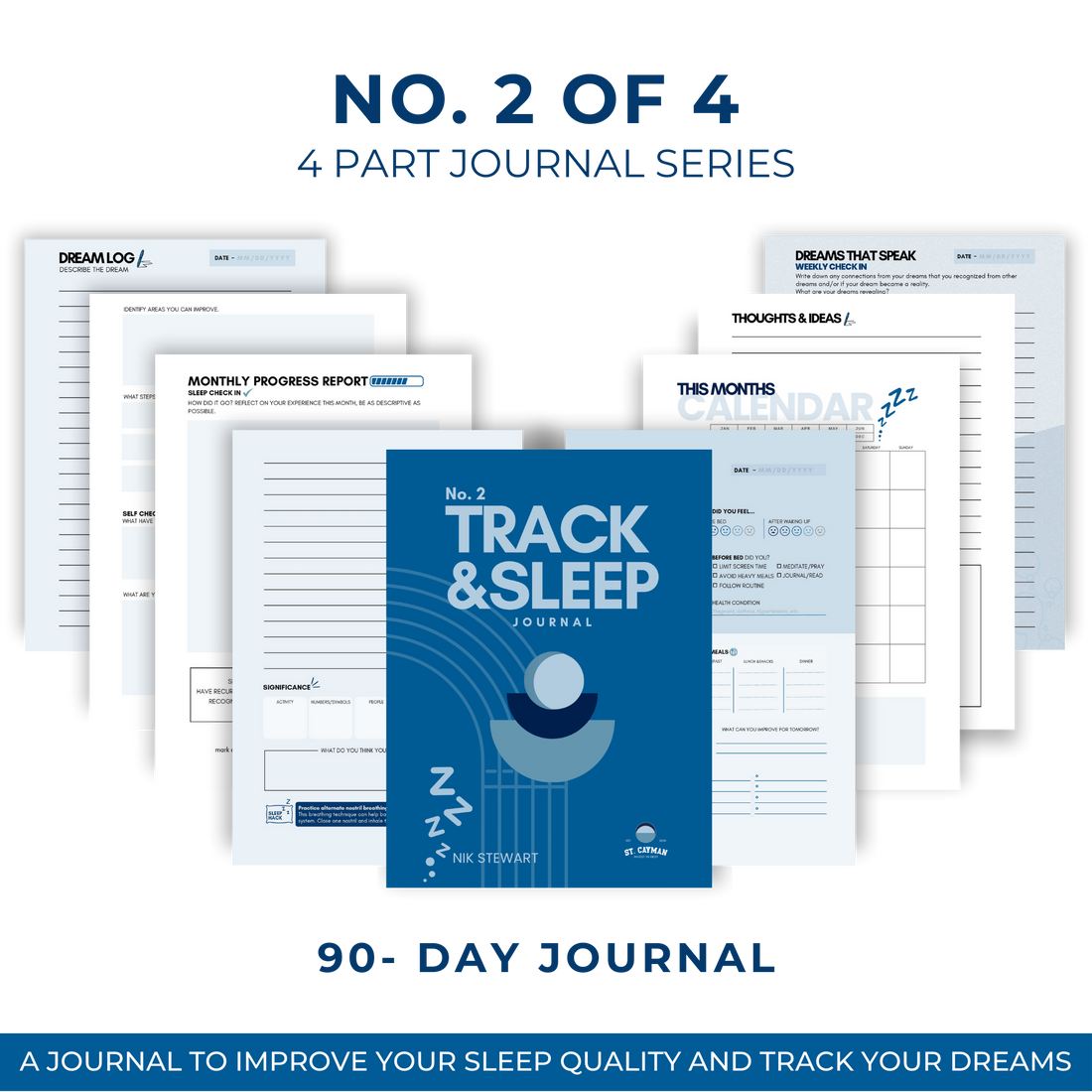 Track and Sleep No.2: A Journal to Improve Your Sleep Quality and  Track Your Dreams